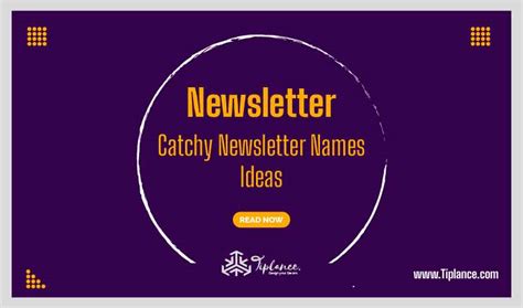 Newsletter Names Ideas From United States Tiplance