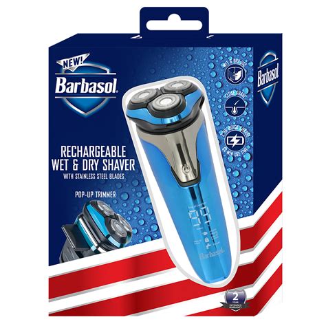 Lcd Screen Rechargeable Wet And Dry Rotary Shaver Barbasol