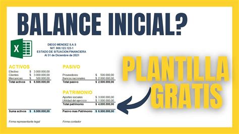 Como Hacer Un Balance Inicial De Apertura Contabilidad De Una Empresa