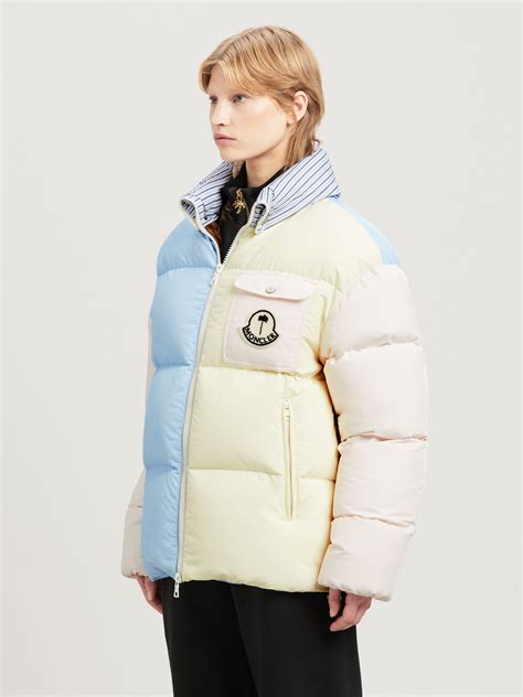 Moncler X Palm Angels Genius Jacket In Blue Palm Angels Official