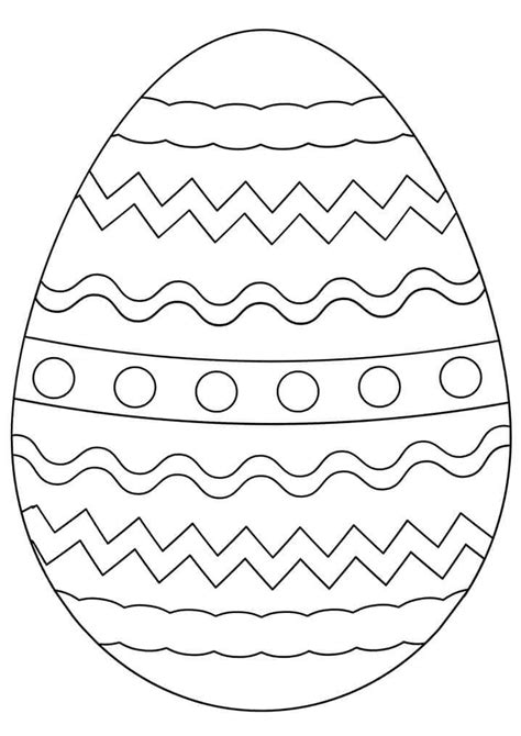 Huevo De Pascua Dulce Para Colorear Imprimir E Dibujar ColoringOnly