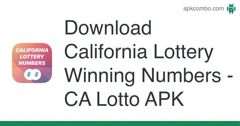 California Lottery Winning Numbers - CA Lotto APK (Android App) - Free ...