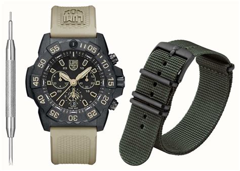 Luminox Navy Seal Foundation Chronograph 45mm Black Dial Sand