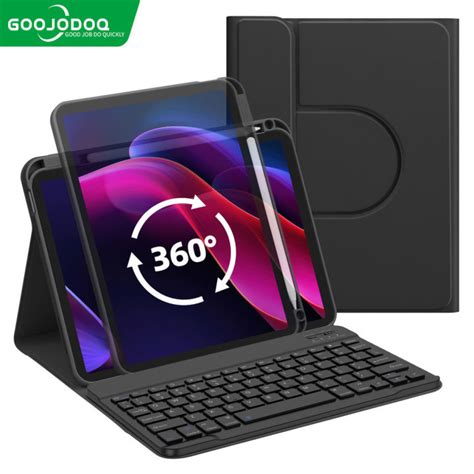 GOOJODOQ Magnetic Keyboard Case With Pencil Slot With Keyboard For IPad