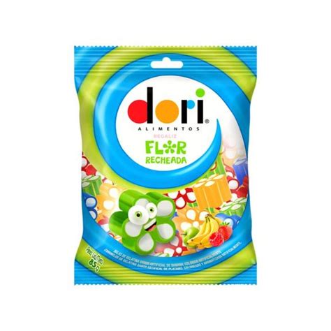 Pacote De Bala Dori Flor Recheada Creme Sabores Sortidos Shopee