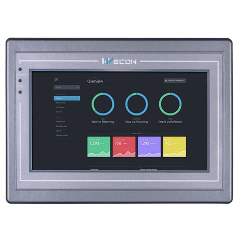 HMI With Touch Screen PI8070 Series Wecon Technology Co Ltd Panel