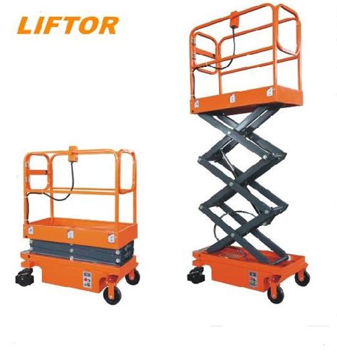 China Self Propelled Small Mini Electric Lift Tables Scissor Lift