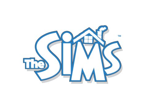 Sims 4 Logo TRANSPARENT White