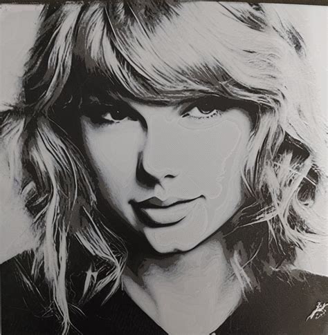 Taylor Swift 3d Printed Art