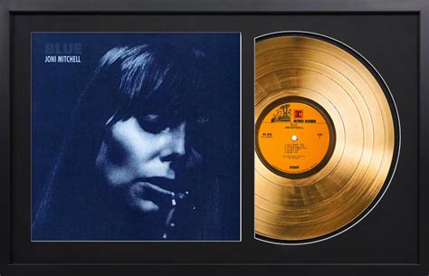 Joni Mitchell - Blue - 14K Gold Framed Album – Gold Records USA