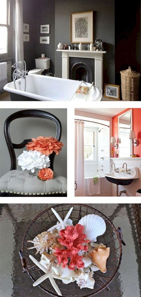 20 Gorgeous Coral Bathroom Decorathing For Amazing Bathroom