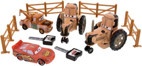 Disney Parks Exclusive Cars Land Tractor Tipping Playset With Mater And