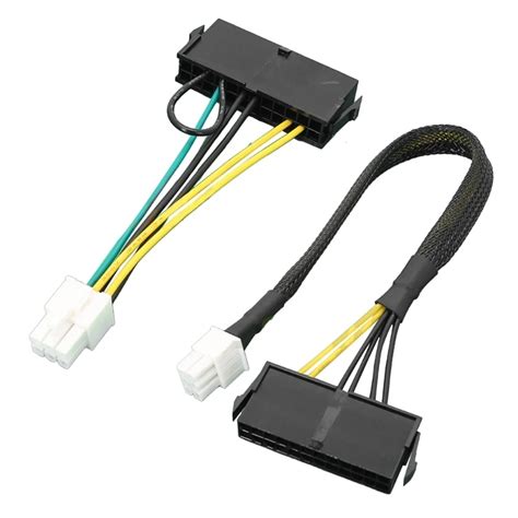 Atx Power Supply Motherboards Interfaces 6 Pin Adapter Cable Cord For Acer 6pin Mainboard 24pin