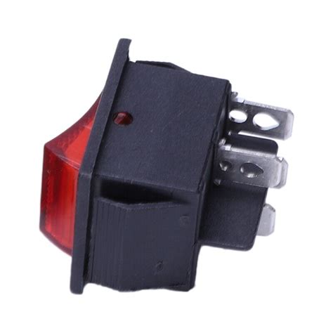 20 X Red Illuminated Light Onoff Dpst Boat Rocker Switch 16a250v 20a