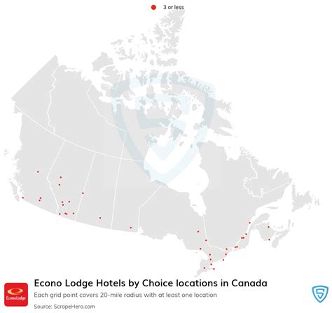 Number of Econo Lodge Hotels by Choice locations in Canada in 2024 | ScrapeHero