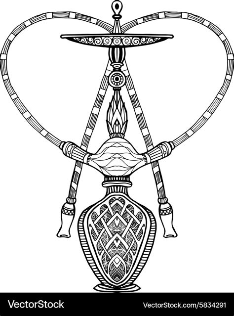 Doodle Hookah Royalty Free Vector Image Vectorstock