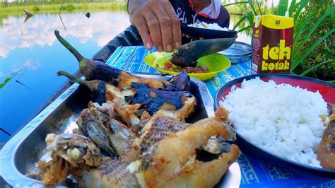 YA AMPUN LEZATNYA IKAN INI HASIL MANCING LANGSUNG DI MASAK DI ATAS