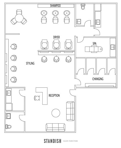 5 Amazing Salon Floor Plan Designs Hair Salon Design Beauty Salon