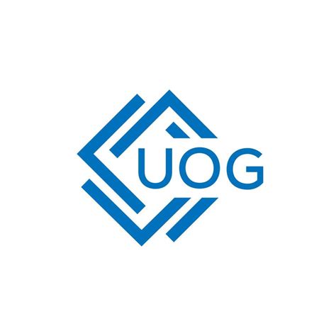 UOG technology letter logo design on white background. UOG creative ...