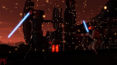 Anakin Vs Obi Wan On Mustafar By Metalsunde On Deviantart