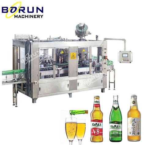 Automatic Glass Bottle Crown Cap Beer Filling And Packing Machine