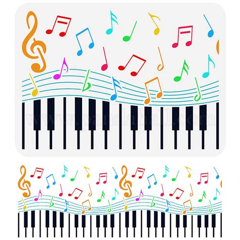 Wholesale Fingerinspire Music Note Stencil X Inch Musical