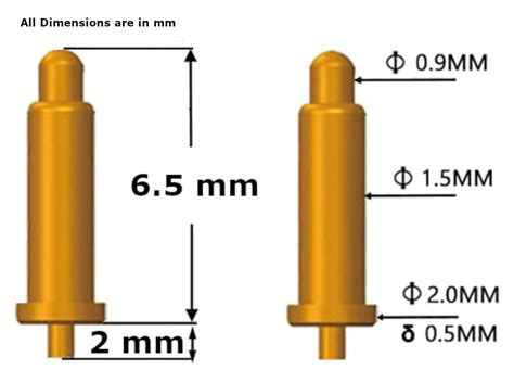 Probots 6 5mm DIP Spring Loaded Pogo Pin Connector Buy Online India