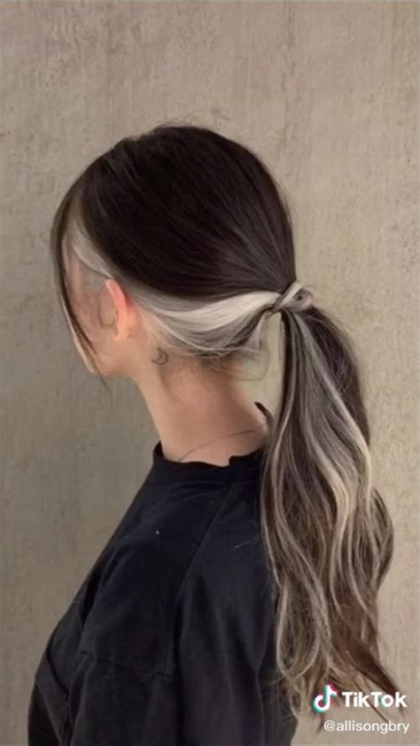 Hair Color Underneath White Hair Highlights Hidden Hair Color