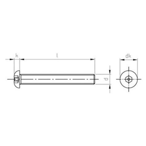 Flachrundkopf Sicherheitsschrauben Mit Isk Pin Art A