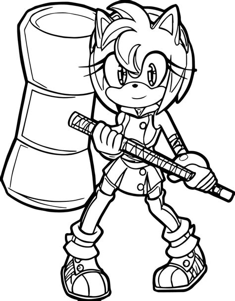 Amy Sonic Coloring Pages At Getcolorings Free Printable Colorings