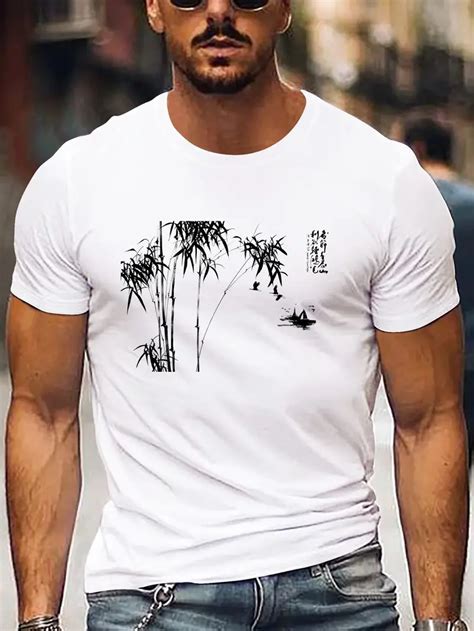 Trees Graphic Mens Short Sleeve T Shirt Comfy Stretchy Temu Ireland