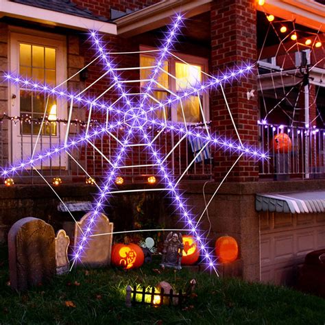 Rkzdsr Spider Webs Halloween Decorations Lights Horror Halloween Led