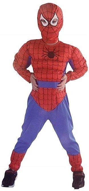 Toys Spiderman Strój Mięśnie Kostium Wyrzutnia 110 116 1642374812