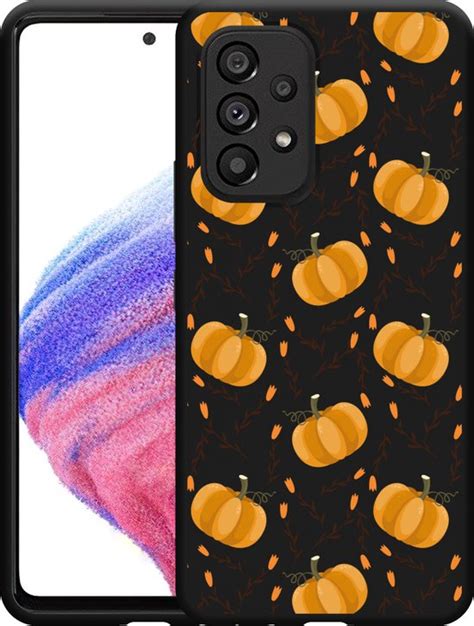 Cazy Hoesje Zwart Geschikt Voor Samsung Galaxy A Pumpkins Bol