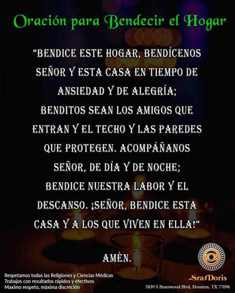 Oración para bendecir la casa y expulsar los males La Luz de la