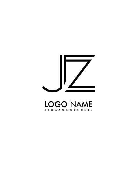 Jz Initial Minimalist Modern Abstract Logo Vector Art At Vecteezy