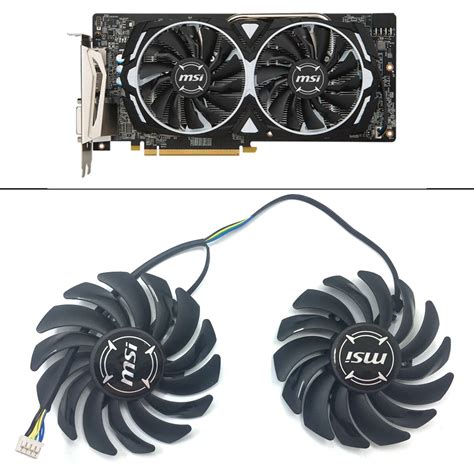 Mm Pld B Hh Pin Pc Cooler Fan For Msi Armor Rx Rx Rx