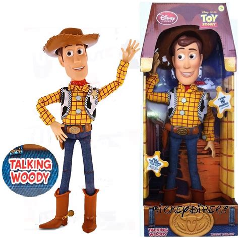 Authentic Disney Store Pull String Toy Story Cowboy Woody Talking Doll