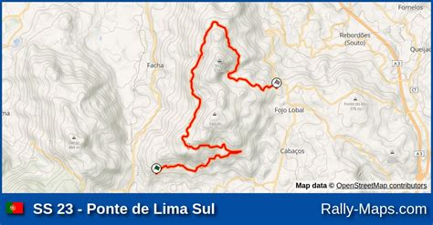 Ss Ponte De Lima Sul Stage Map Rally De Portugal Wrc