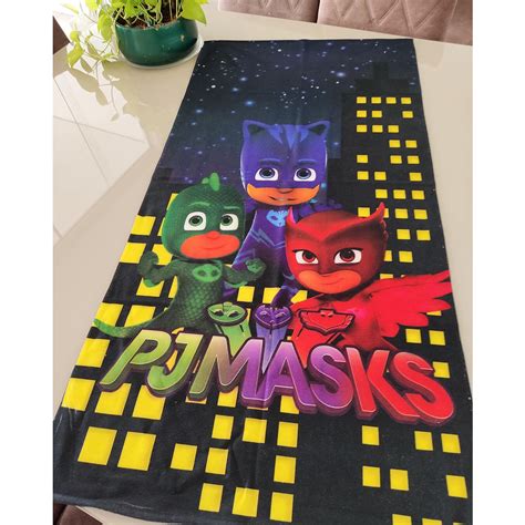 Toalha De Banho Personalizada Da PJ MASKS Shopee Brasil