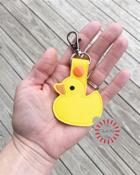 Rubber Duck Keychain Rubber Ducky Keychain Rubber Duck Key Etsy