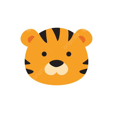 Cute Tiger Head, Cute, Tiger, Head PNG and Vector with Transparent ...