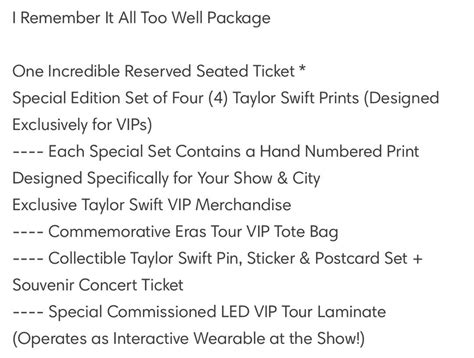 Taylor Swift The Eras Tour Vip 3 Cat 2 Tickets Tickets And Vouchers Event Tickets On Carousell