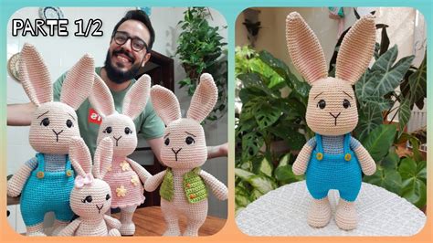 Coelho Amigurumi Passo A Passo Papai Coelho Coleção Família Coelhos