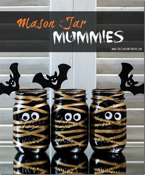 20 Creative Mason Jar Crafts for Halloween 2017