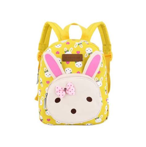 Rabbit Kids School Bag Toddler Backpack Canvas Travel Backpacks Purse