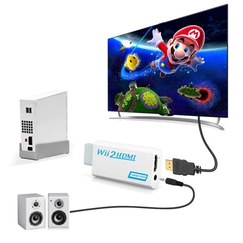 Full HD 1080P Wii To HDMI Converter Adapter Wii2HDMI Converter 3 5mm