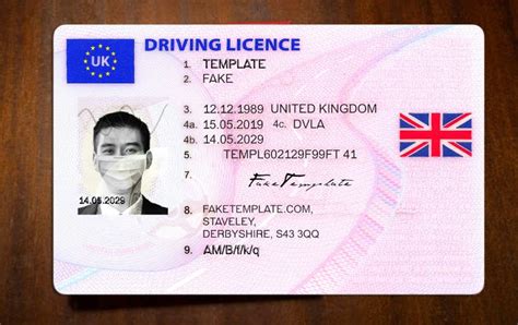 Uk Driver License Template Fake Uk Driving License New