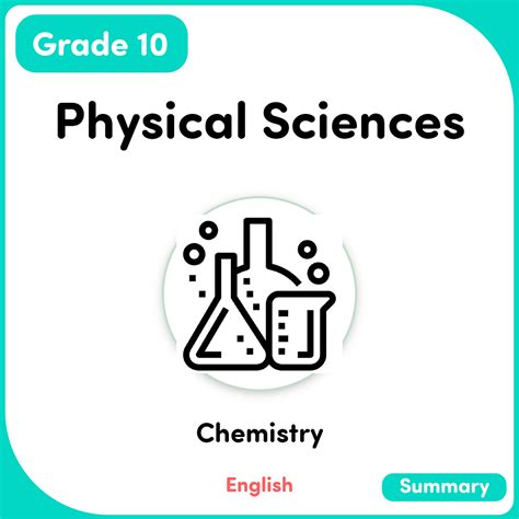 Gr 10 Physical Sciences Chemistry English Testpapers