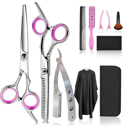 Hair Shears Thinning Scissors Set Fcysy Professional 11 Hair Cutting Scissors Kit